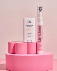 Lip Gloss Voluminizador Frambuesa Pink + Protector solar stick facial = EL COMBO PERFECTO